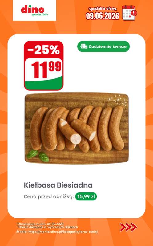 Dino - gazetka promocyjna Specjalna oferta na 09.06.2026 - promocje spoza gazetki od wtorku 09.06 do wtorku 09.06 - strona 7