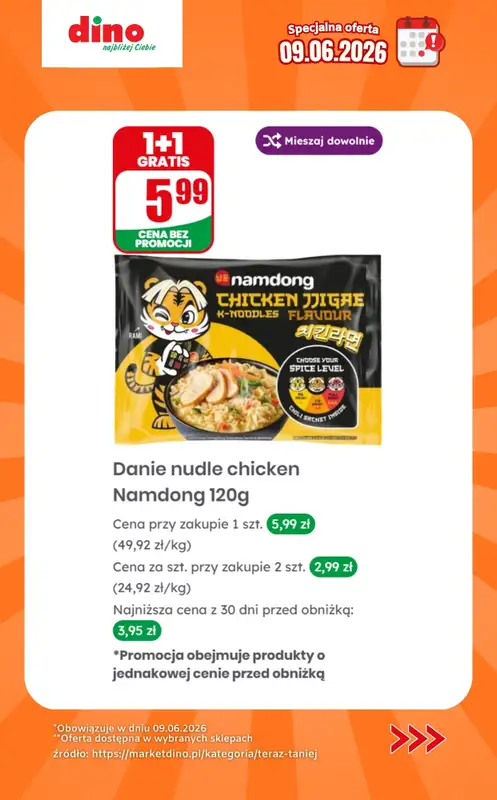 Dino - gazetka promocyjna Specjalna oferta na 09.06.2026 - promocje spoza gazetki od wtorku 09.06 do wtorku 09.06 - strona 8