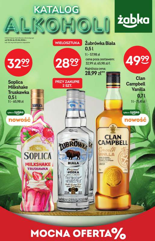 Żabka - gazetka promocyjna Katalog alkoholi od środy 10.06 do wtorku 23.06