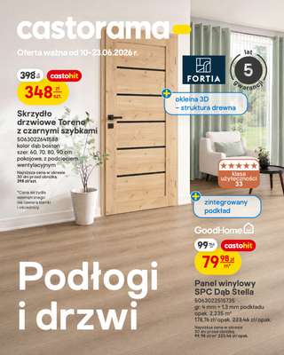 Castorama - gazetka promocyjna Podłogi i drzwi od środy 10.06 do wtorku 23.06