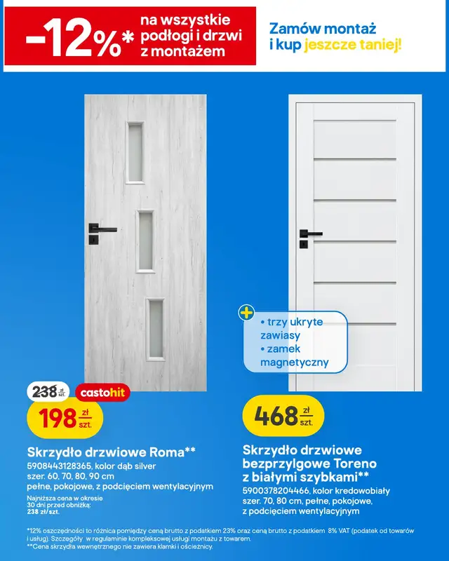 Castorama - gazetka promocyjna Podłogi i drzwi od środy 10.06 do wtorku 23.06 - strona 12