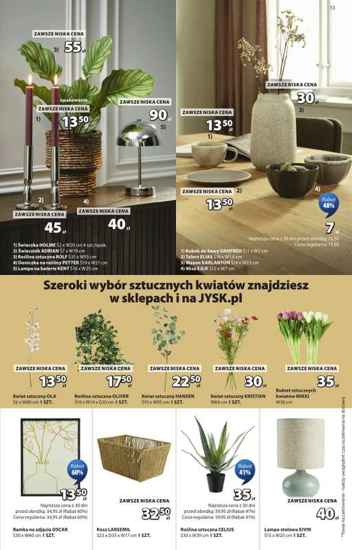 Jysk - gazetka promocyjna Wyprzedaż. Rabat do 70% od środy 10.06 do niedzieli 28.06 - strona 13