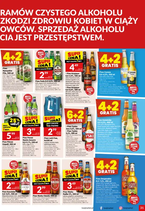 Twój Market - gazetka promocyjna Gazetka od środy 10.06 do wtorku 16.06 - strona 31