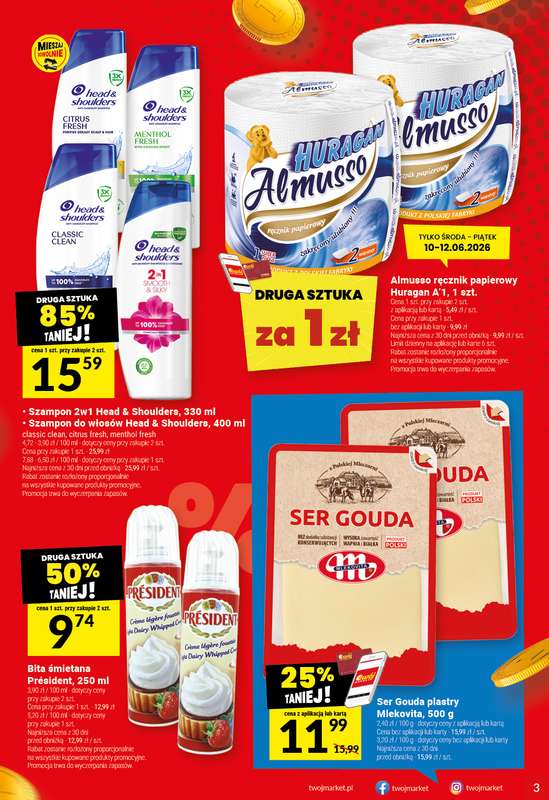 Twój Market - gazetka promocyjna Gazetka od środy 10.06 do wtorku 16.06 - strona 3