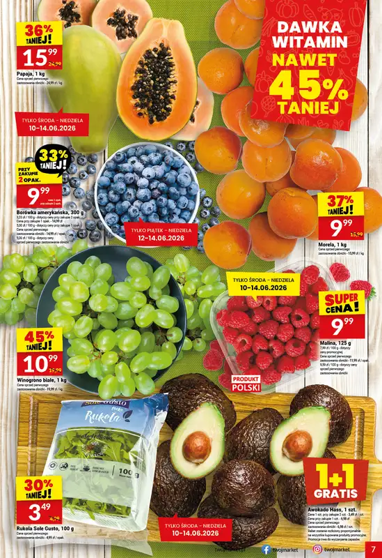 Twój Market - gazetka promocyjna Gazetka od środy 10.06 do wtorku 16.06 - strona 7