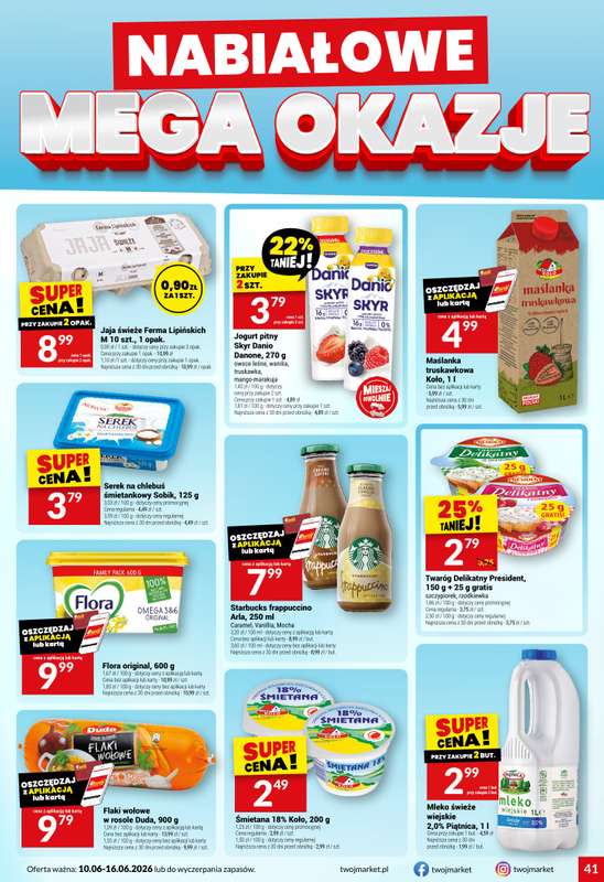 Twój Market - gazetka promocyjna Gazetka od środy 10.06 do wtorku 16.06 - strona 41