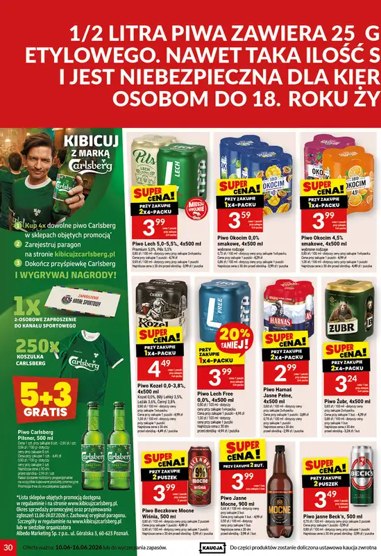 Twój Market - gazetka promocyjna Gazetka od środy 10.06 do wtorku 16.06 - strona 30
