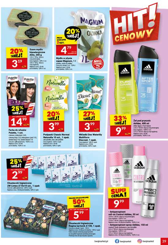 Twój Market - gazetka promocyjna Gazetka od środy 10.06 do wtorku 16.06 - strona 39