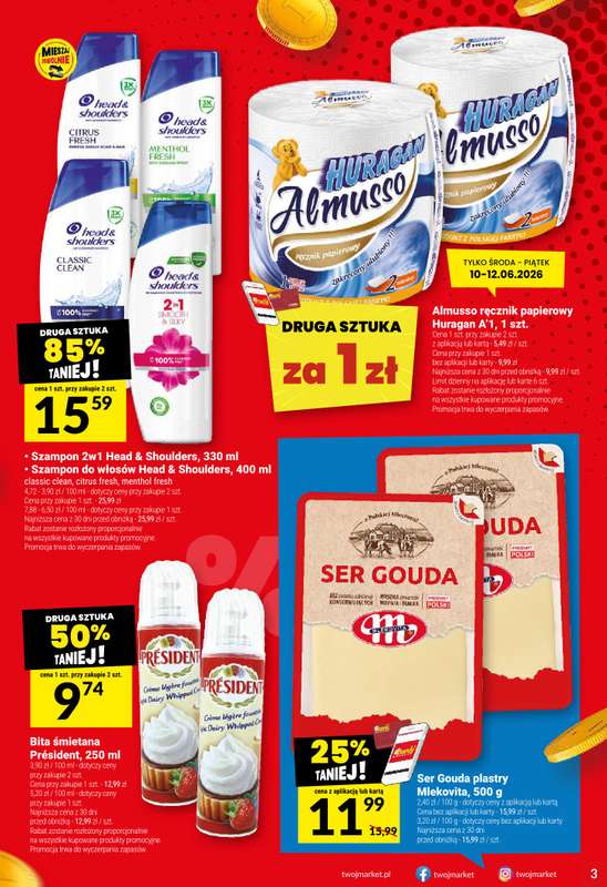 Twój Market - gazetka promocyjna Gazetka od środy 10.06 do wtorku 16.06 - strona 3
