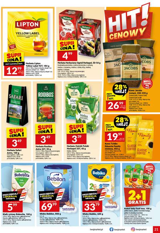 Twój Market - gazetka promocyjna Gazetka od środy 10.06 do wtorku 16.06 - strona 21