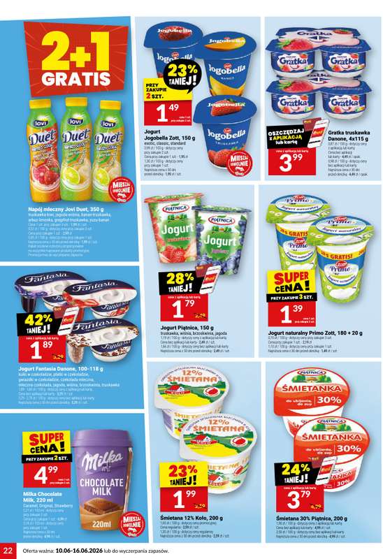 Twój Market - gazetka promocyjna Gazetka od środy 10.06 do wtorku 16.06 - strona 22