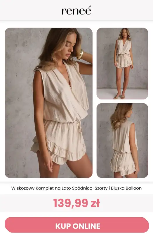 Renee - gazetka promocyjna Komplety na lato od wtorku 09.06 do środy 17.06 - strona 8