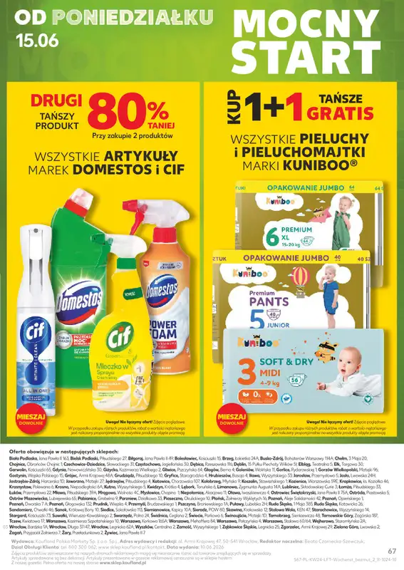Kaufland - gazetka promocyjna Gazetka Tygodnia od czwartku 11.06 do środy 17.06 - strona 67