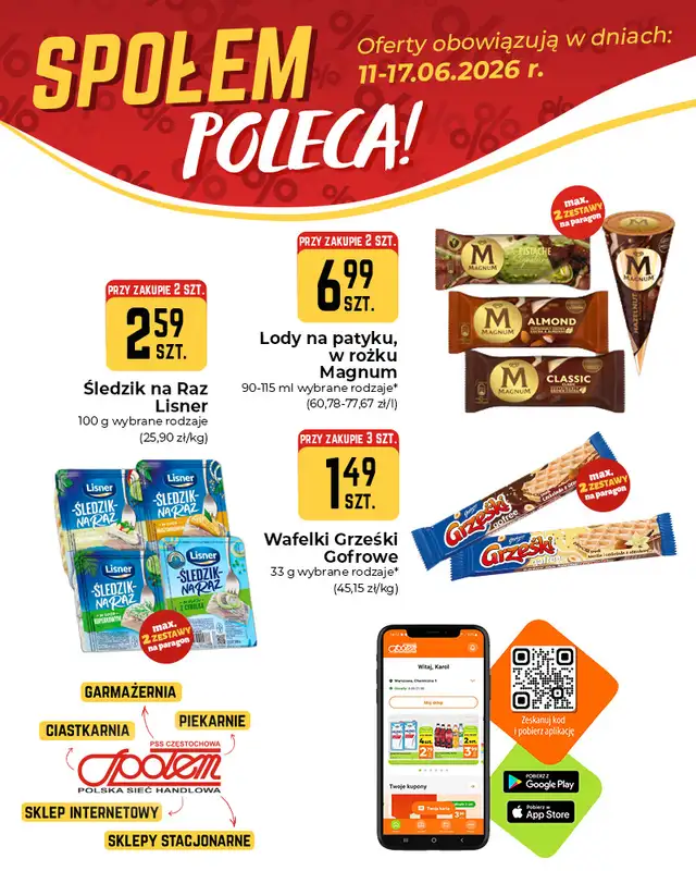 Społem Częstochowa - gazetka promocyjna Plakaty promocyjne od czwartku 11.06 do środy 17.06 - strona 3