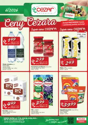 CEZAR Delikatesy - gazetka promocyjna Gazetka od czwartku 11.06 do środy 24.06