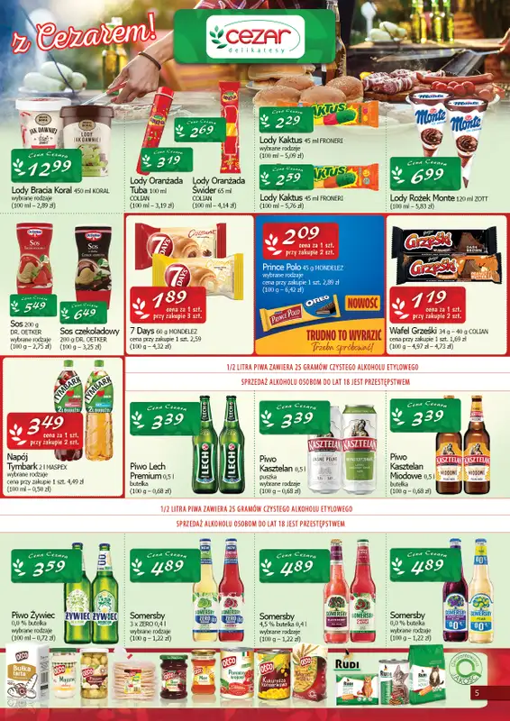 CEZAR Delikatesy - gazetka promocyjna Gazetka od czwartku 11.06 do środy 24.06 - strona 5