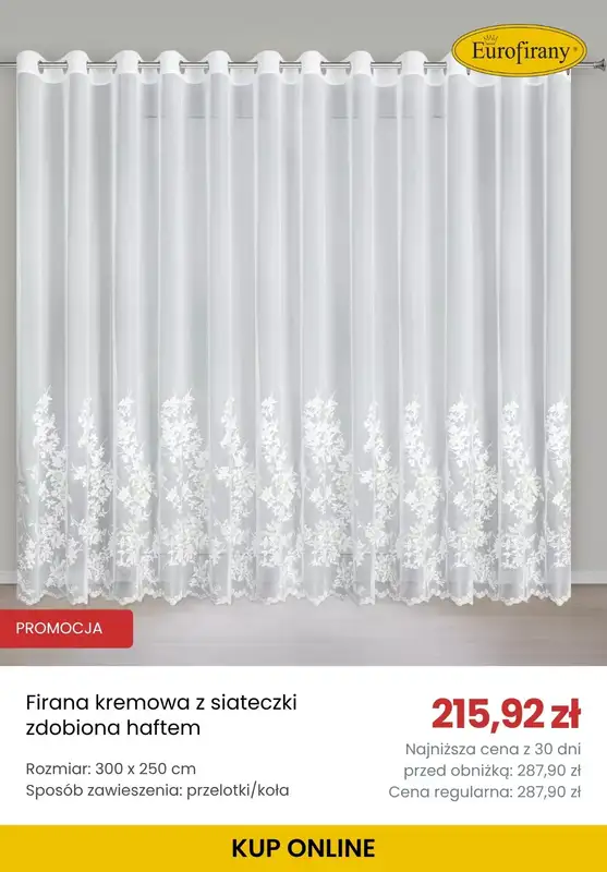 BEST SALE - gazetka promocyjna Eurofirany | Do -25% na firany od wtorku 09.06  - strona 6