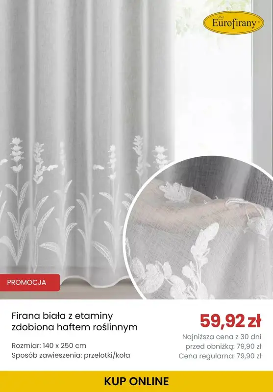 BEST SALE - gazetka promocyjna Eurofirany | Do -25% na firany od wtorku 09.06  - strona 3