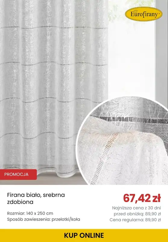 BEST SALE - gazetka promocyjna Eurofirany | Do -25% na firany od wtorku 09.06  - strona 2