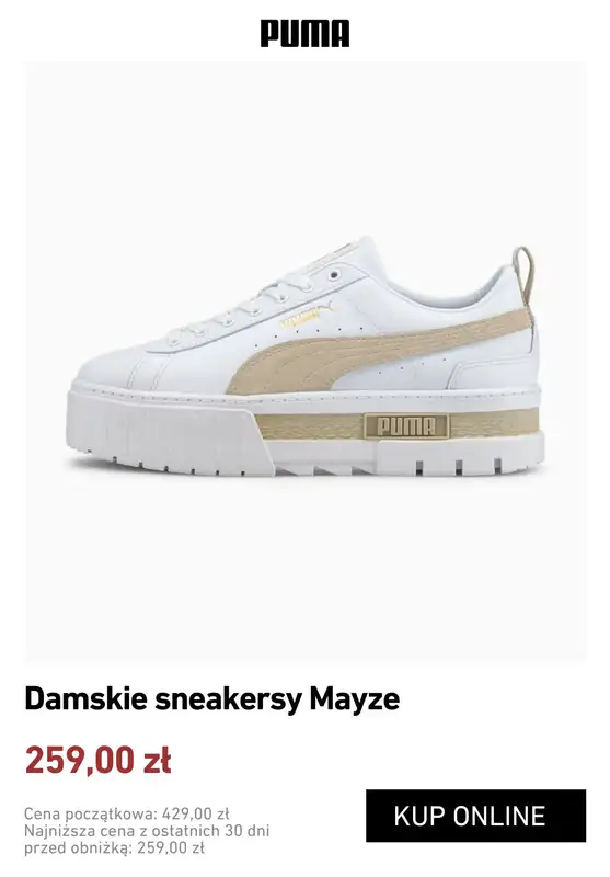 BEST SALE - gazetka promocyjna Puma | Wyprzedaż sneakersów damskich od wtorku 09.06  - strona 6