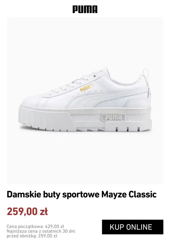 BEST SALE - gazetka promocyjna Puma | Wyprzedaż sneakersów damskich od wtorku 09.06  - strona 2