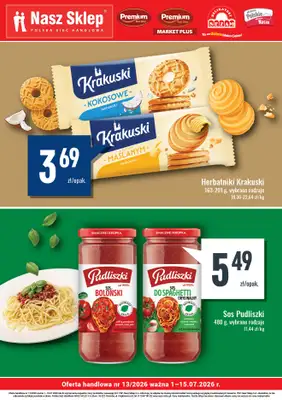 Premium Nasz Sklep - gazetka promocyjna Billboard Premium Market Plus od środy 01.07 do środy 15.07