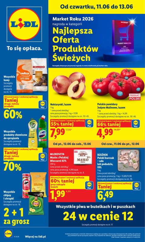 Lidl - gazetka promocyjna Oferta od czwartku od czwartku 11.06 do soboty 13.06