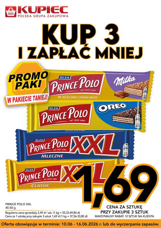 Kupiec - gazetka promocyjna Promopaki od środy 10.06 do wtorku 16.06 - strona 3