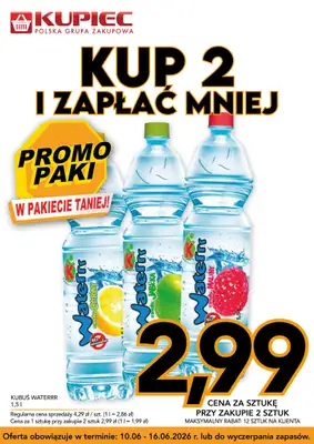 Kupiec - gazetka promocyjna Promopaki od środy 10.06 do wtorku 16.06 - strona 2
