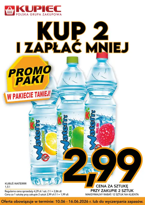 Kupiec - gazetka promocyjna Promopaki od środy 10.06 do wtorku 16.06 - strona 2