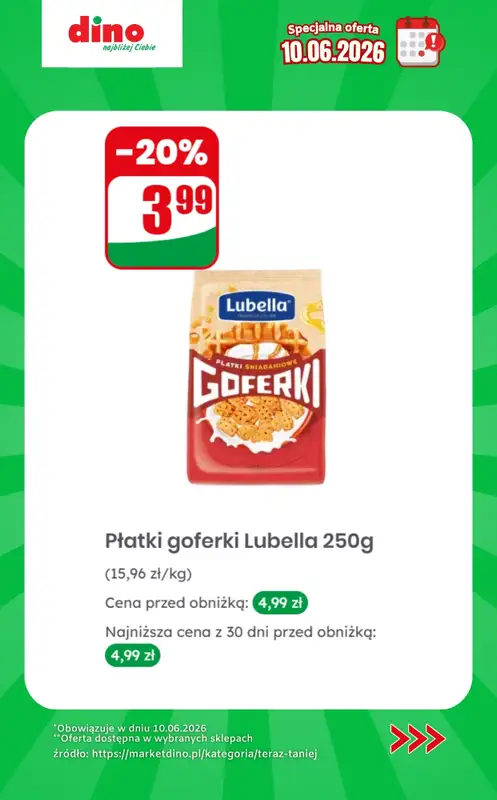 Dino - gazetka promocyjna Specjalna oferta na 10.06.2026 - promocje spoza gazetki od środy 10.06 do środy 10.06 - strona 10