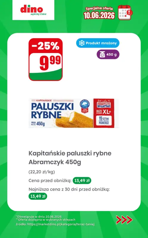 Dino - gazetka promocyjna Specjalna oferta na 10.06.2026 - promocje spoza gazetki od środy 10.06 do środy 10.06 - strona 9