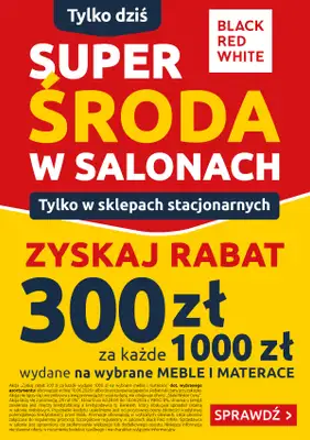 Black Red White - gazetka promocyjna Super Środa w salonach Black Red White  do środy 10.06
