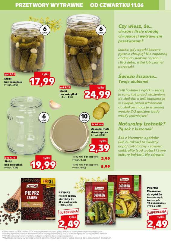 Kaufland - gazetka promocyjna Oferta Kaufland - kochamy przetwory! od czwartku 11.06 do środy 17.06 - strona 13