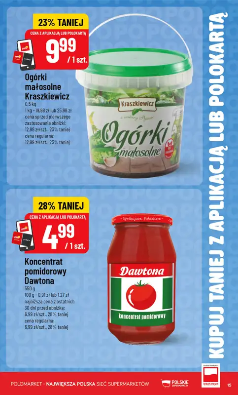 POLOmarket - gazetka promocyjna Kupuj taniej z POLOappką od środy 10.06 do wtorku 16.06 - strona 15