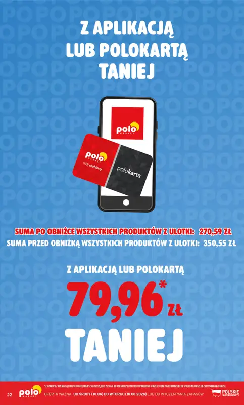 POLOmarket - gazetka promocyjna Kupuj taniej z POLOappką od środy 10.06 do wtorku 16.06 - strona 22