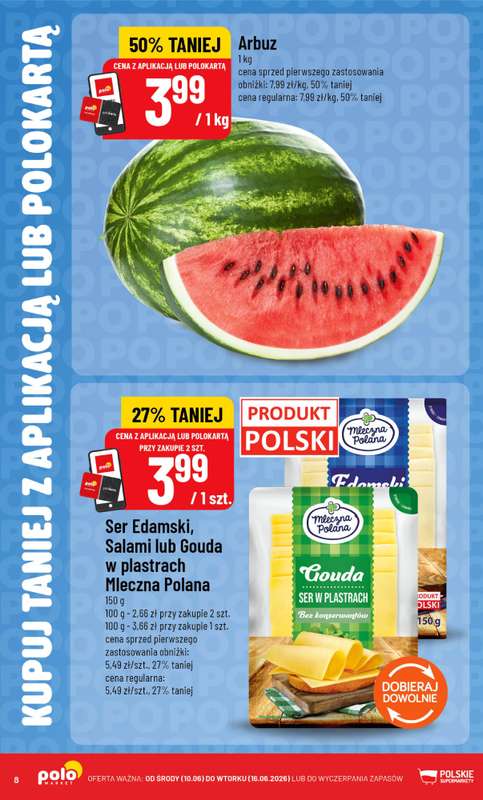 POLOmarket - gazetka promocyjna Kupuj taniej z POLOappką od środy 10.06 do wtorku 16.06 - strona 8