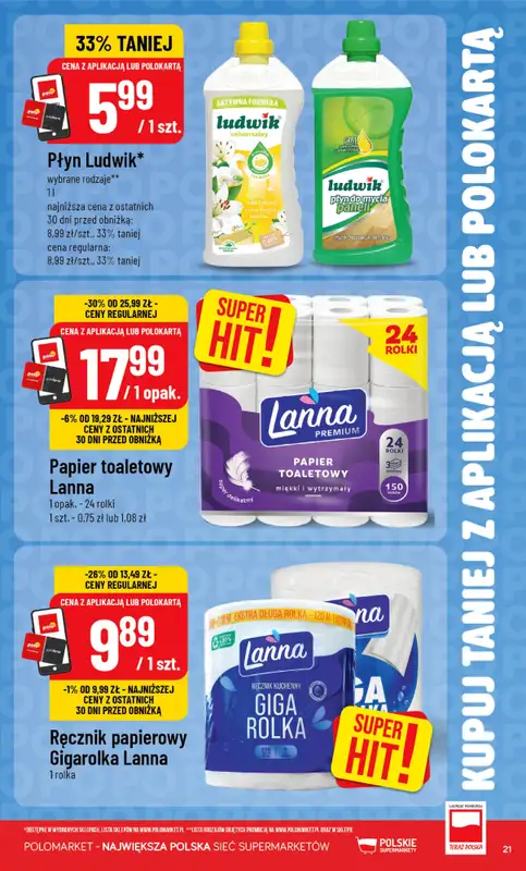 POLOmarket - gazetka promocyjna Kupuj taniej z POLOappką od środy 10.06 do wtorku 16.06 - strona 21