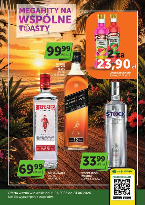 Groszek - gazetka promocyjna Gazetka alkoholowa  do środy 24.06