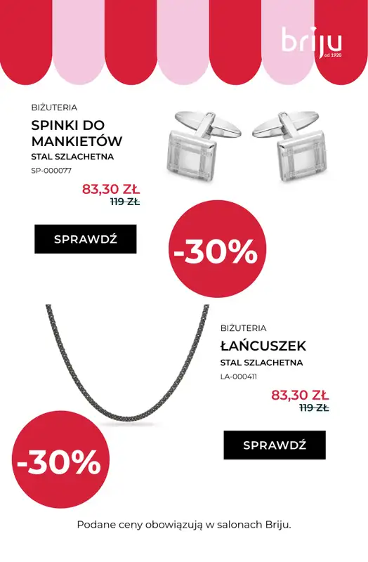 Briju - gazetka promocyjna Wyprzedaż do -70% od poniedziałku 08.06 do piątku 31.07 - strona 16
