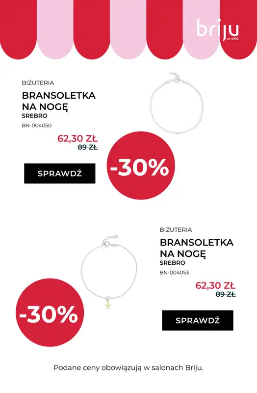 Briju - gazetka promocyjna Wyprzedaż do -70% od poniedziałku 08.06 do piątku 31.07 - strona 7