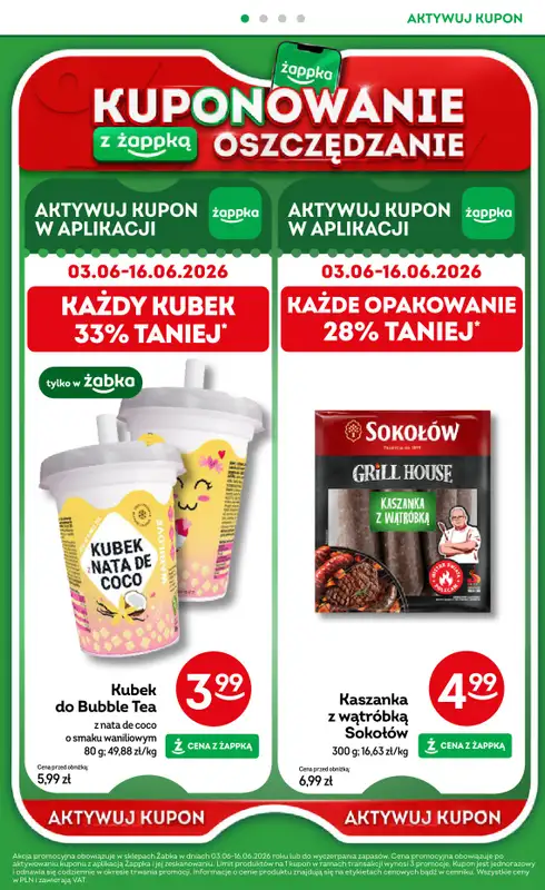Żabka - gazetka promocyjna Gazetka od środy 03.06 do wtorku 16.06 - strona 56