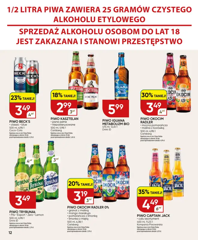 Chata Polska - gazetka promocyjna Gazetka 18-28.06  do niedzieli 28.06 - strona 12