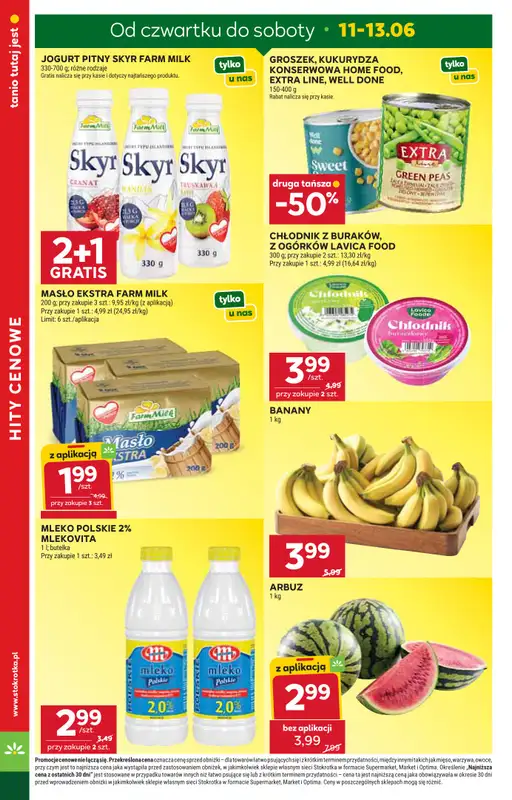 Stokrotka - gazetka promocyjna Gazetka Supermarket od czwartku 11.06 do środy 17.06 - strona 2