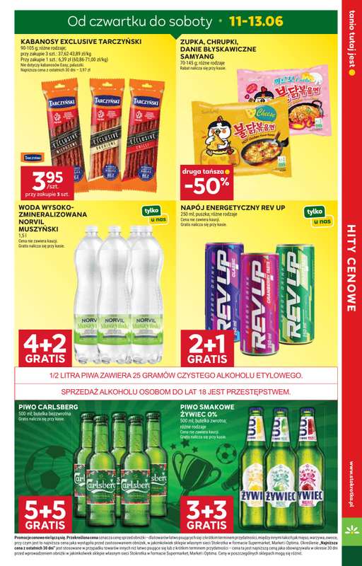 Stokrotka - gazetka promocyjna Gazetka Supermarket od czwartku 11.06 do środy 17.06 - strona 3