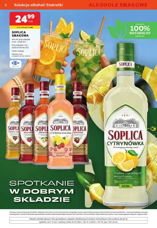 Stokrotka - gazetka promocyjna W dobrym smaku od czwartku 11.06 do środy 08.07 - strona 6
