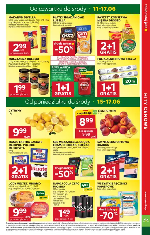 Stokrotka - gazetka promocyjna Gazetka Market od czwartku 11.06 do środy 17.06 - strona 3