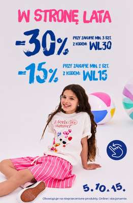 5.10.15 - gazetka promocyjna -30% na nowości przy zakupie 3 szt. od środy 10.06 