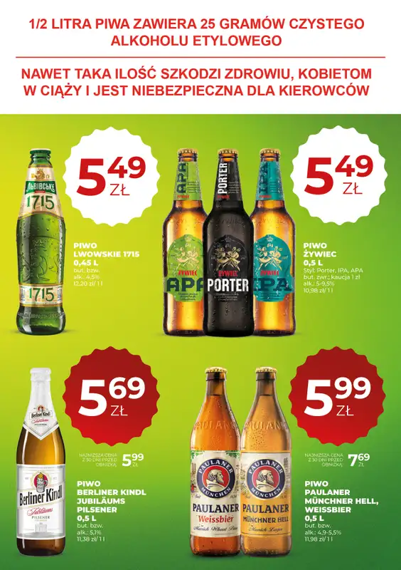 Duży Ben - gazetka promocyjna Gazetka piwna od czwartku 11.06 do środy 24.06 - strona 7