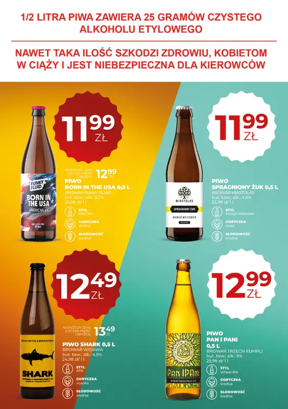 Duży Ben - gazetka promocyjna Gazetka piwna od czwartku 11.06 do środy 24.06 - strona 18